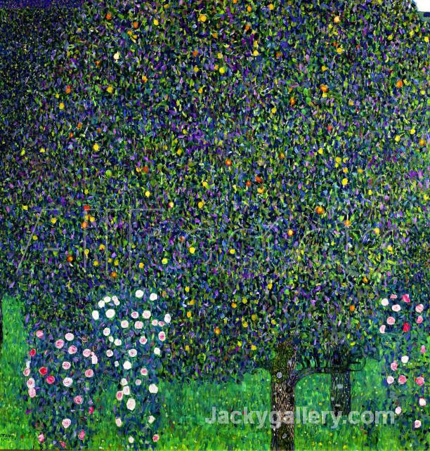 Roses Under the Trees, circa by Gustav Klimt paintings reproduction